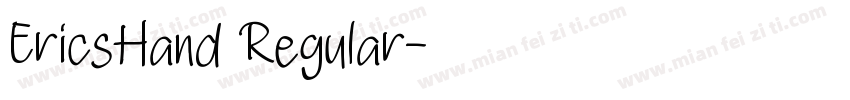 EricsHand Regular字体转换